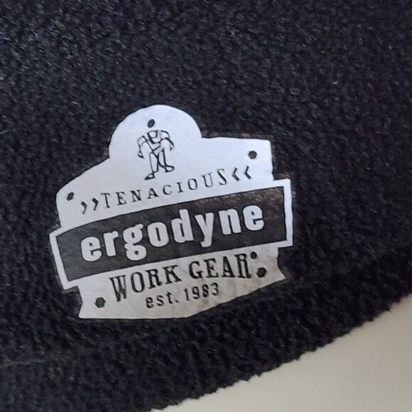 Ergodyne N-Ferno Wind Proof Hinged Black Balaclava Fleece Lined Winter Face Mask - Picture 10 of 16